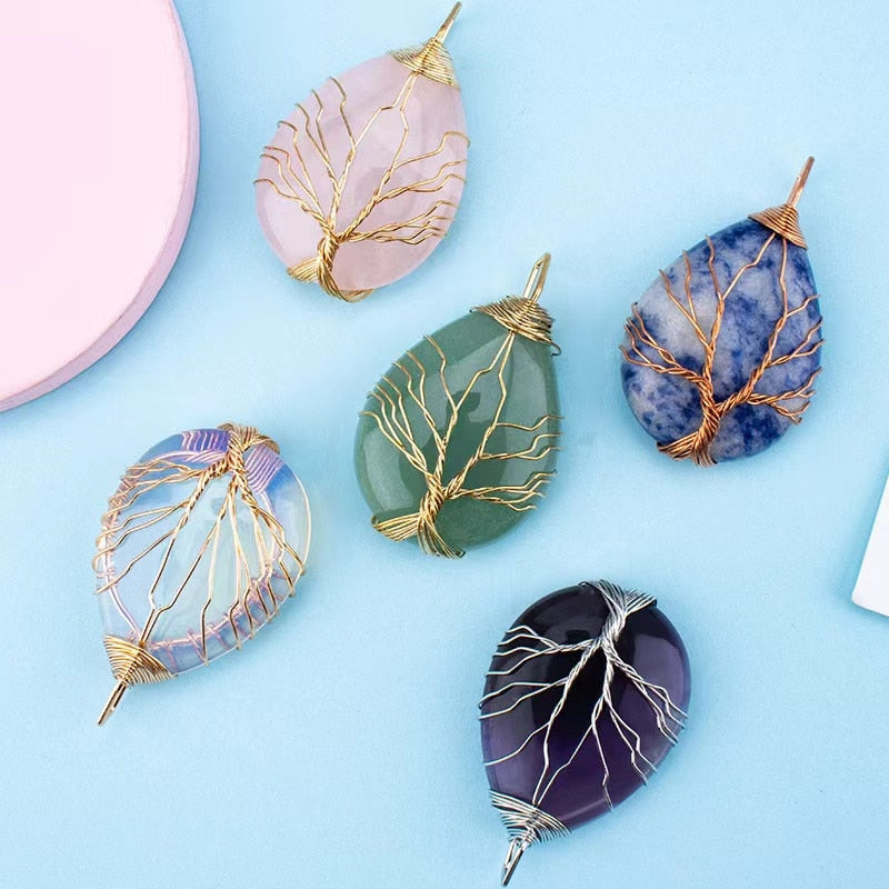 Tree of Life Droplet / Moon Pendents