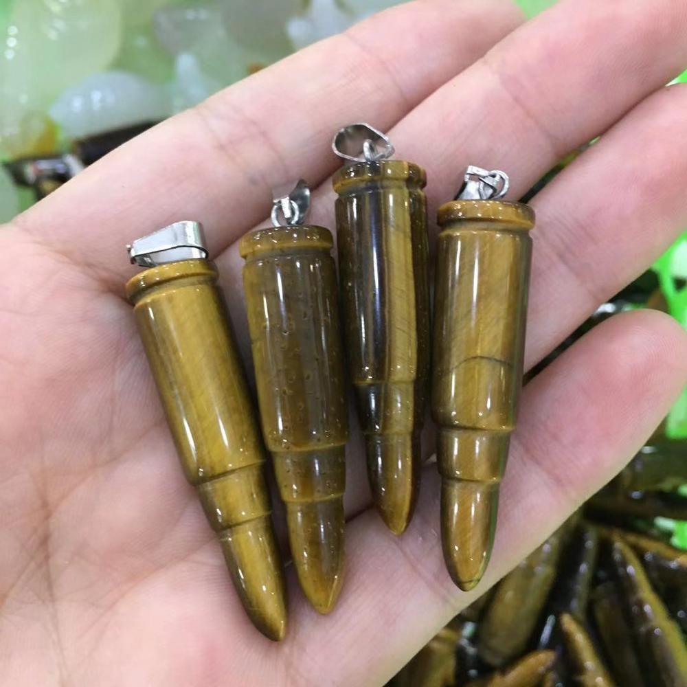 Tigers Eye Bullet Pendent