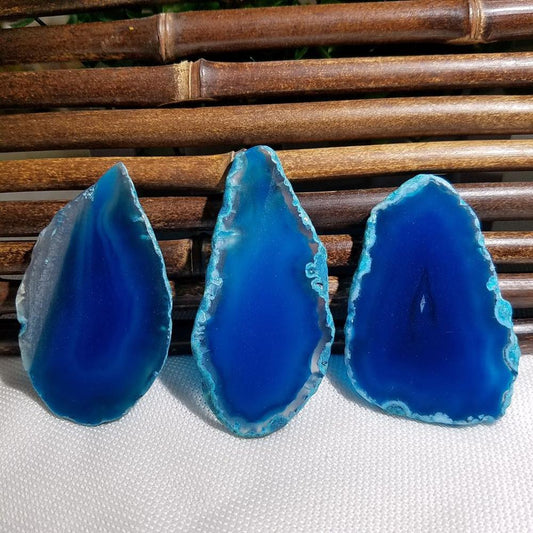 Random Colored Agate Slab Pendent