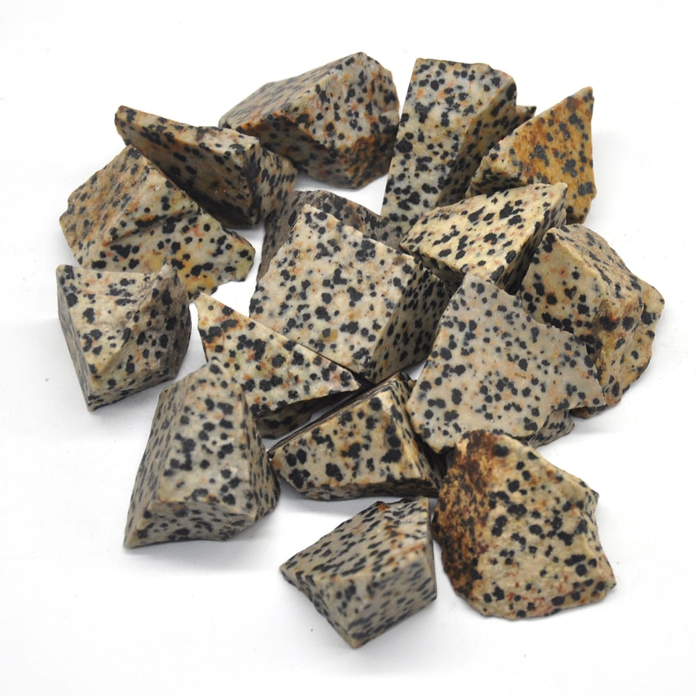 Dalmatian Jasper Rough Chunks 1/2 lb