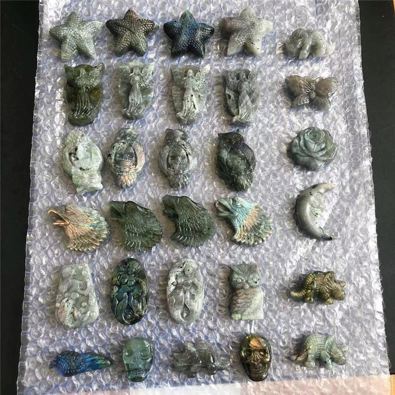 Labradorite Carvings