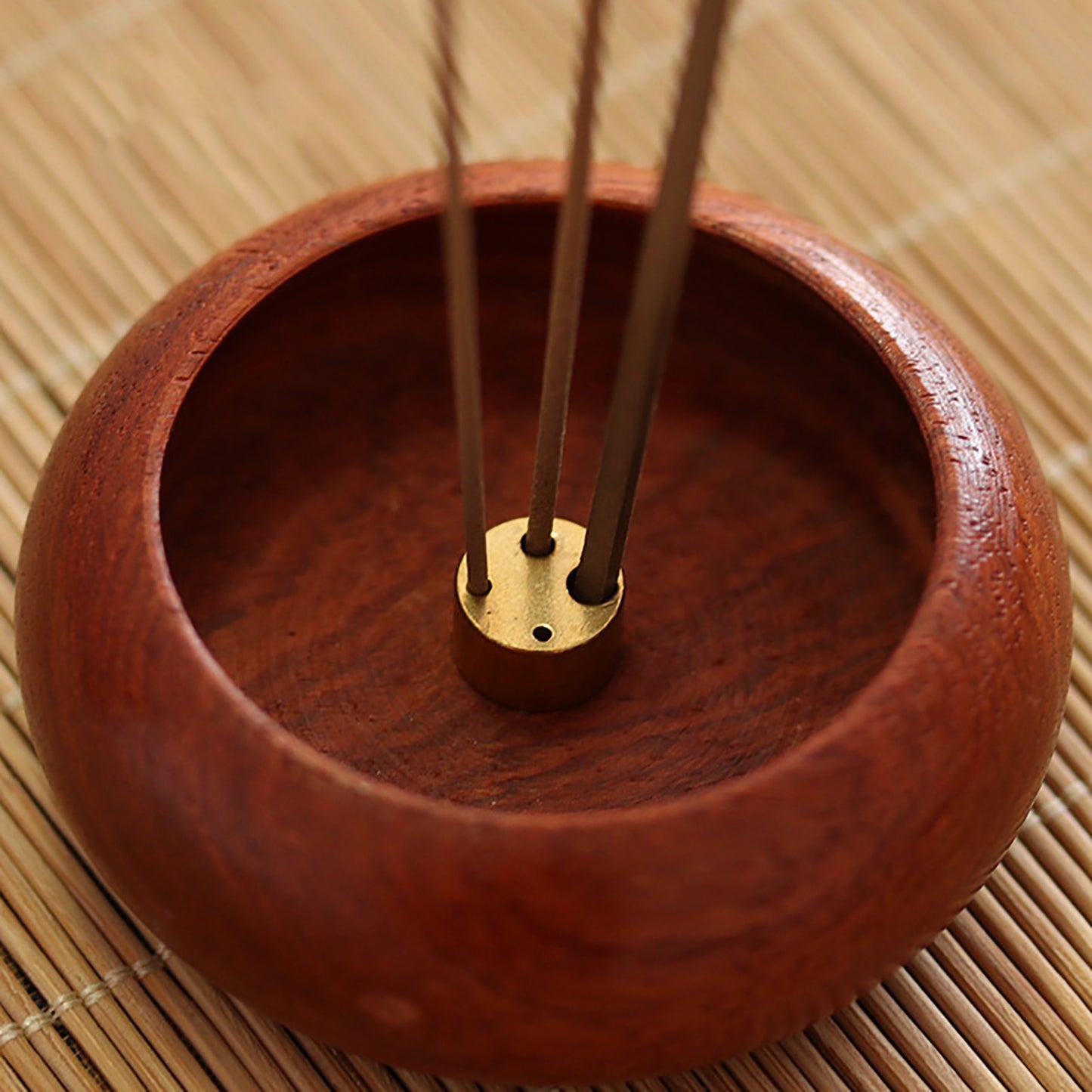 Rosewood Bowl Incense Holder