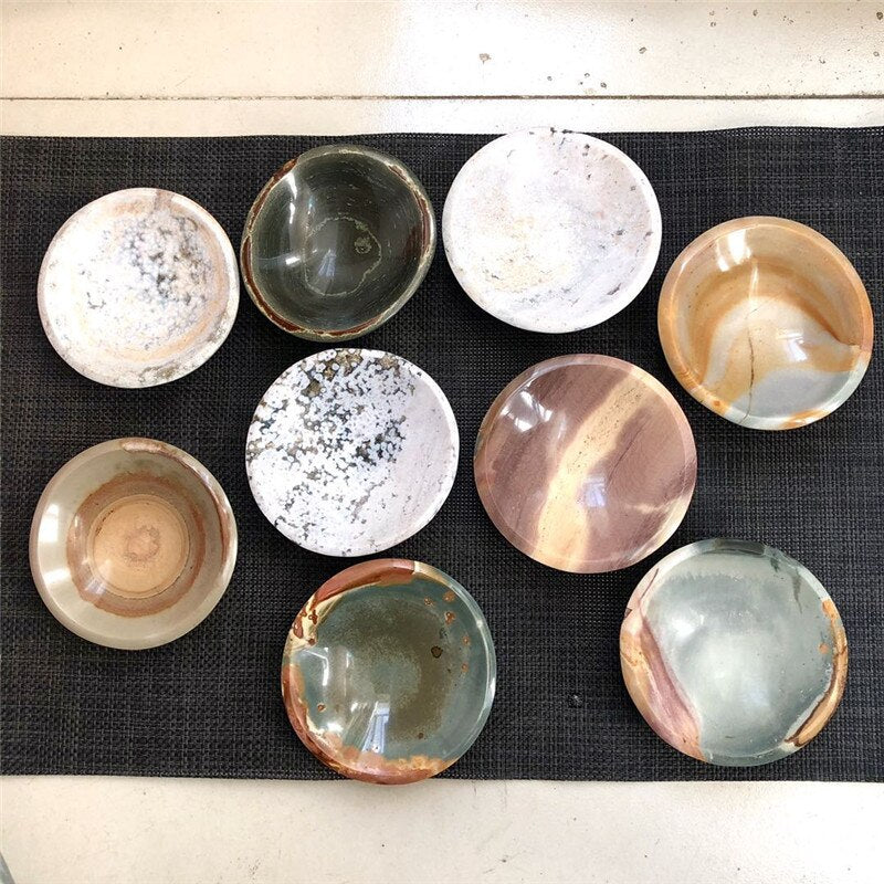 Polychrome Jasper & Ocean Jasper Bowls