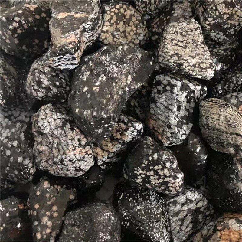 Raw Snowflake Obsidian