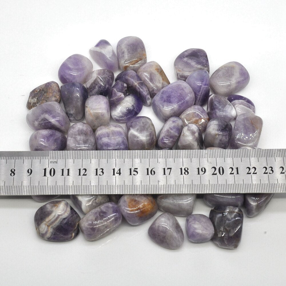 Chevron (Dream) Amethyst Tumbles