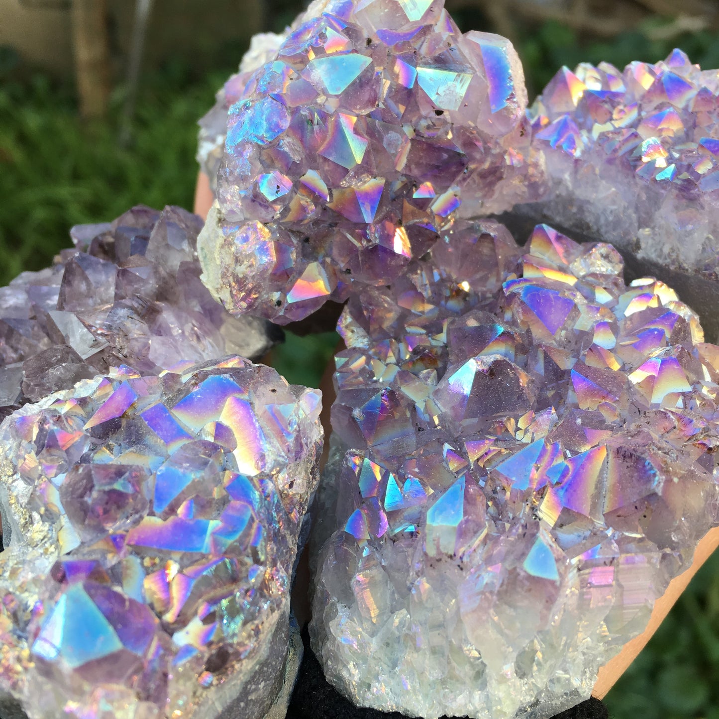 Aura Amethyst Cluster