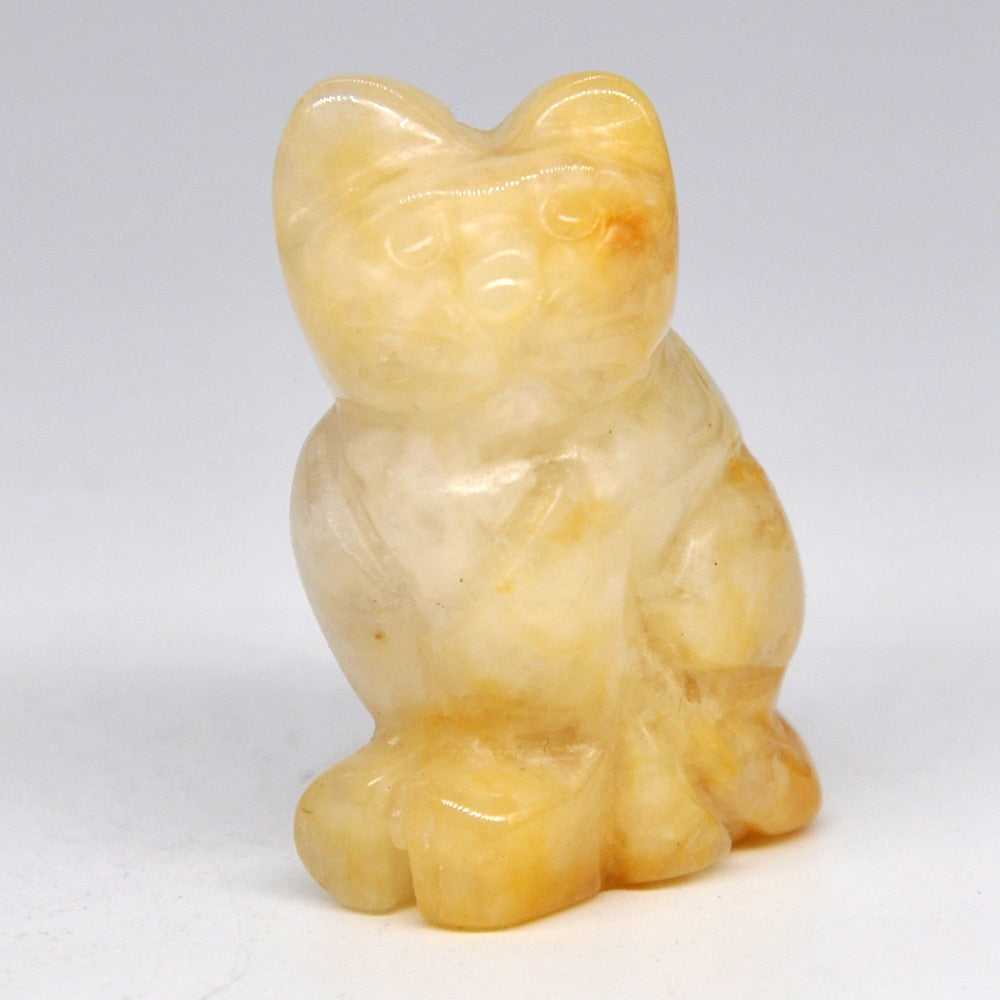 Hand Carved Cats