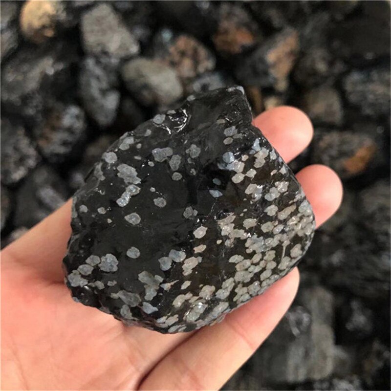 Raw Snowflake Obsidian