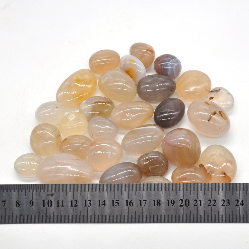 Fortified/Lined Agate Tumbles 1/2 lb