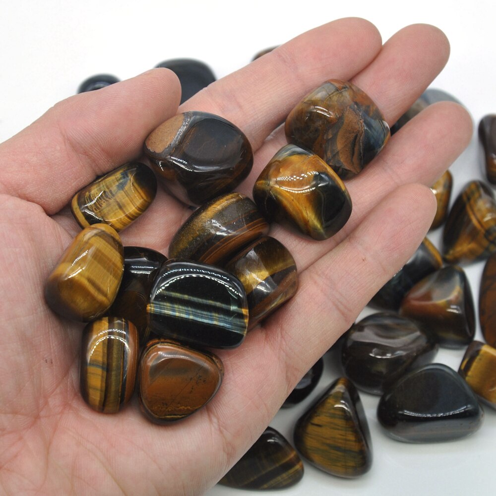 Blue Tigers Eye Tumbles (Hawks Eye) 100g