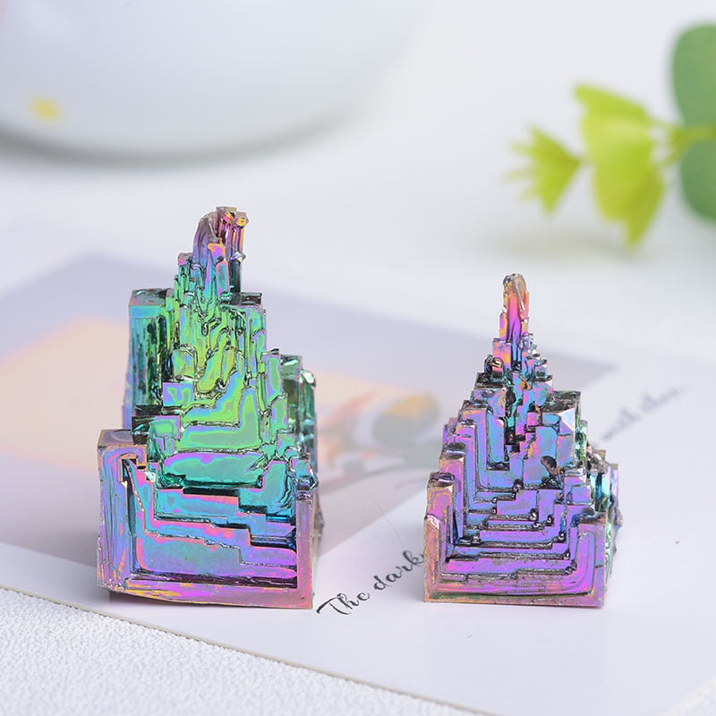 Raw Bismuth Pyramid