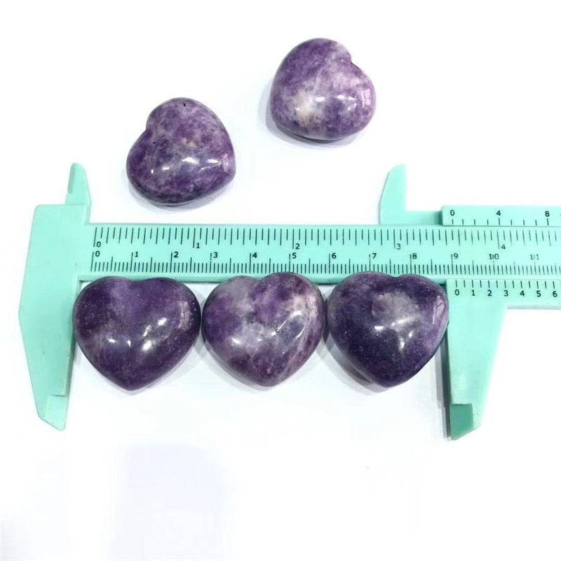 Lepidolite Heart