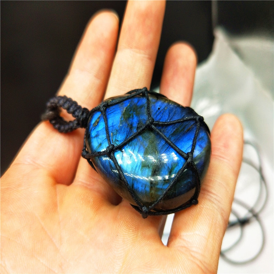 Wrapped Labradorite Pendent