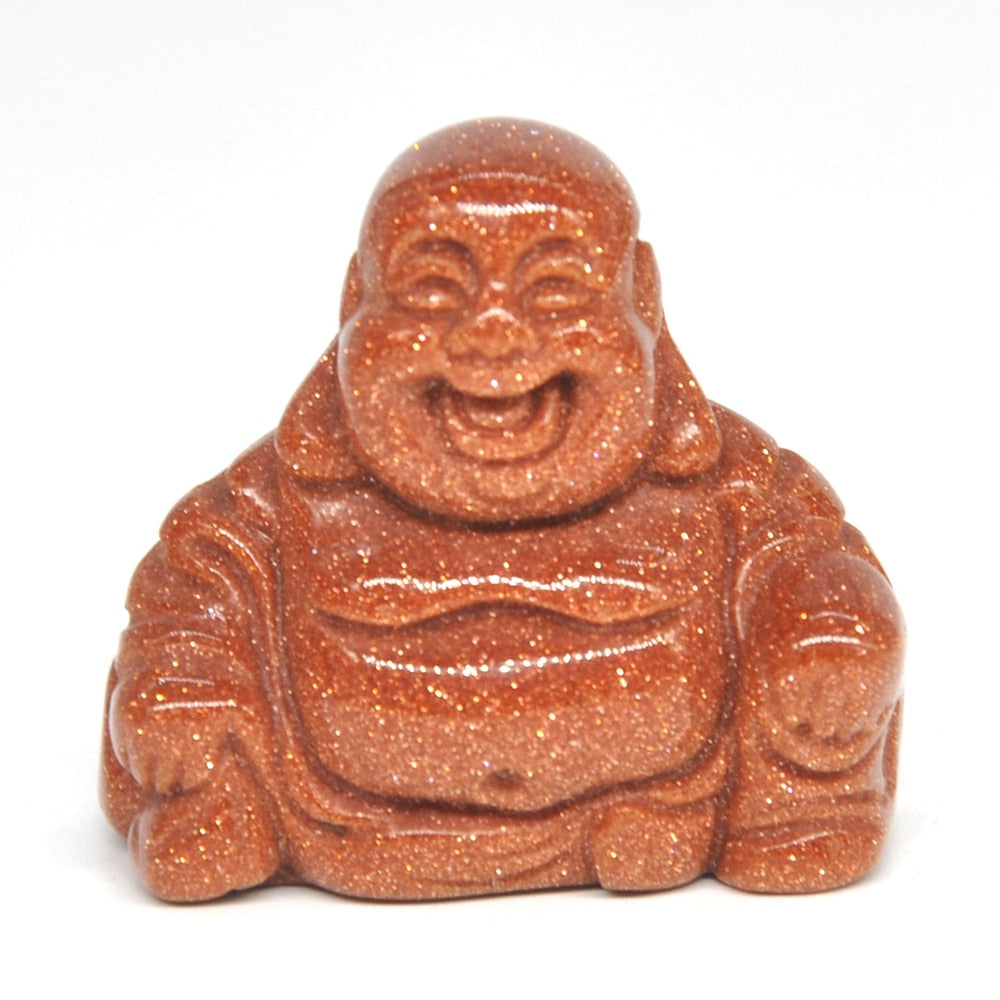 Hand Carved Laughing Buddahs