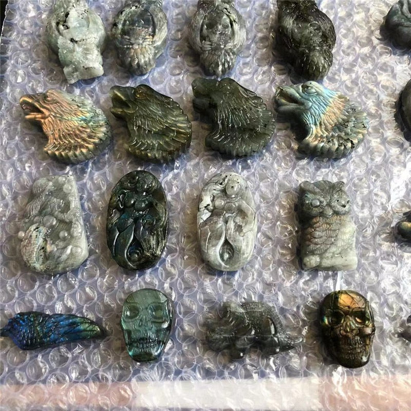 Labradorite Carvings