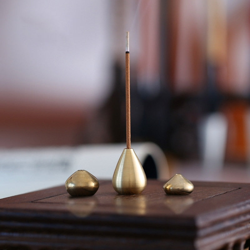 Brass Drop Incense Holders (3)