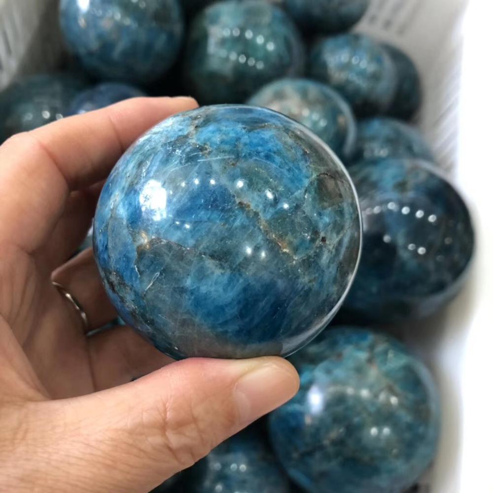 Blue Apatite Spheres