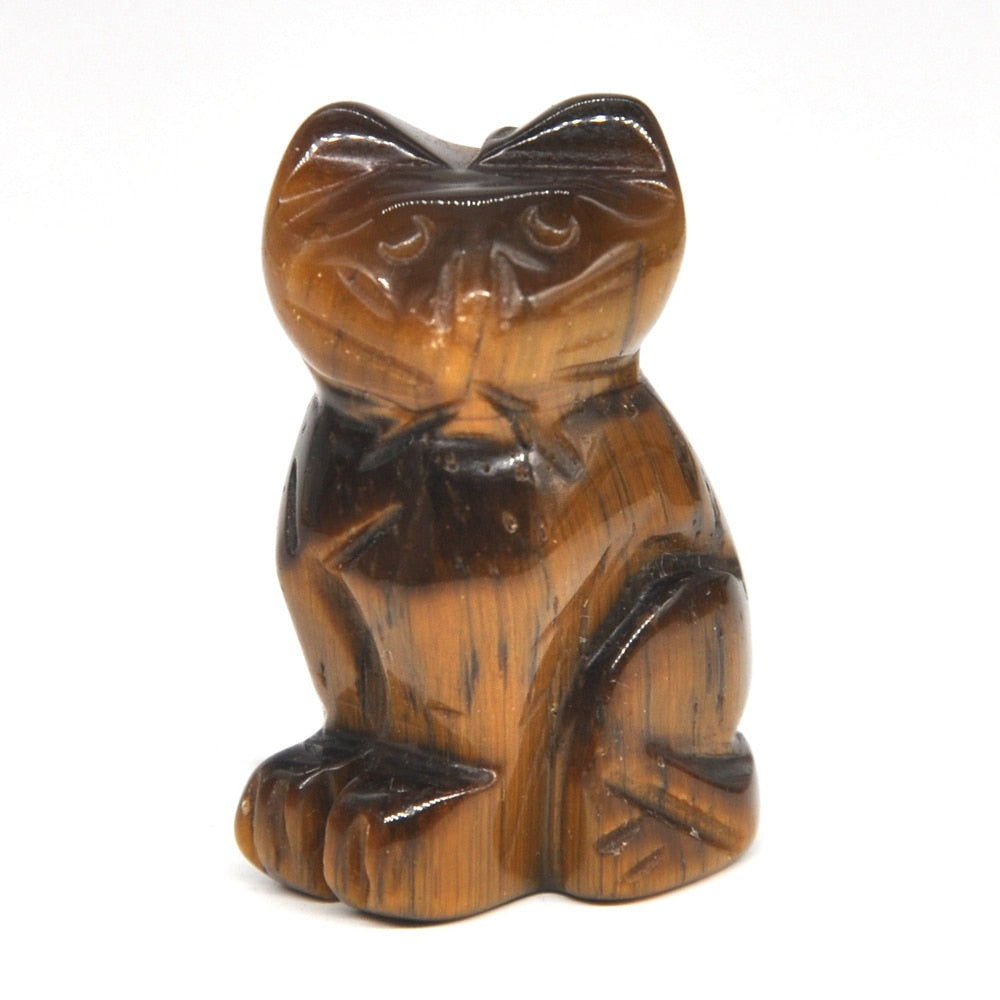 Hand Carved Cats