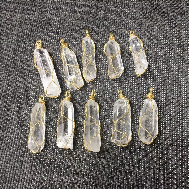 Wrapped Clear Quartz Point