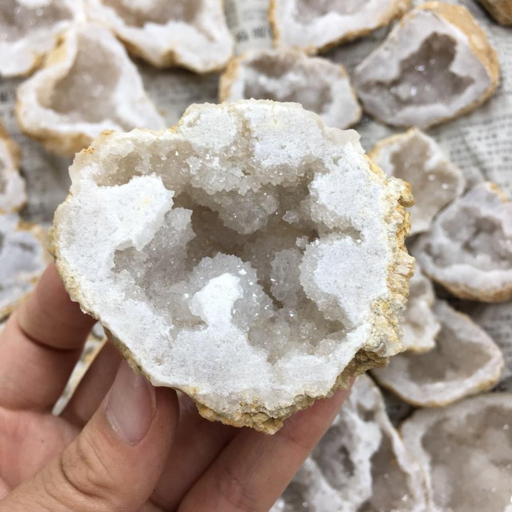 Clean Quartz Geode Slice