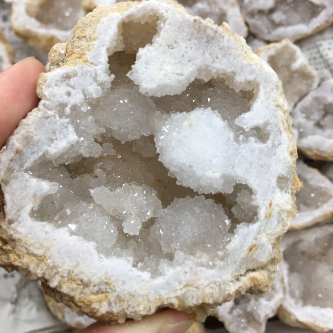 Clean Quartz Geode Slice