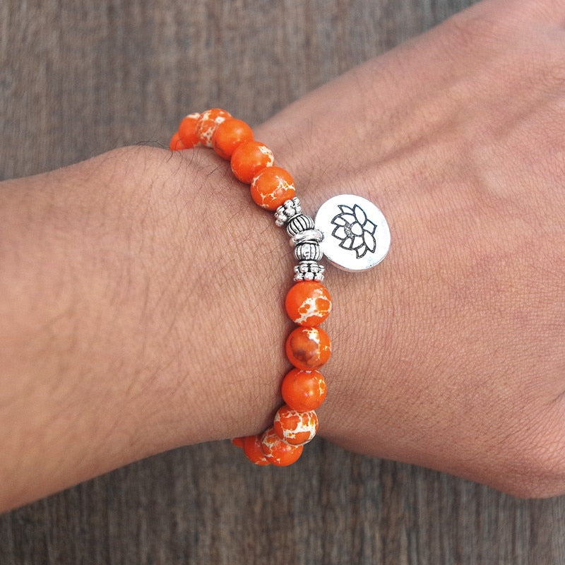 Orange Crush Charm Bracelet