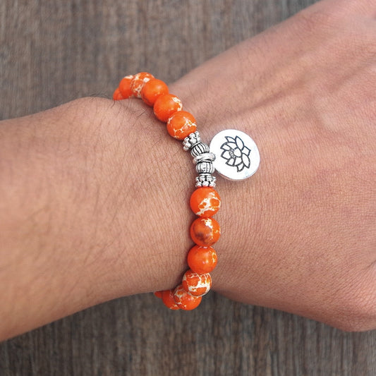 Orange Crush Charm Bracelet