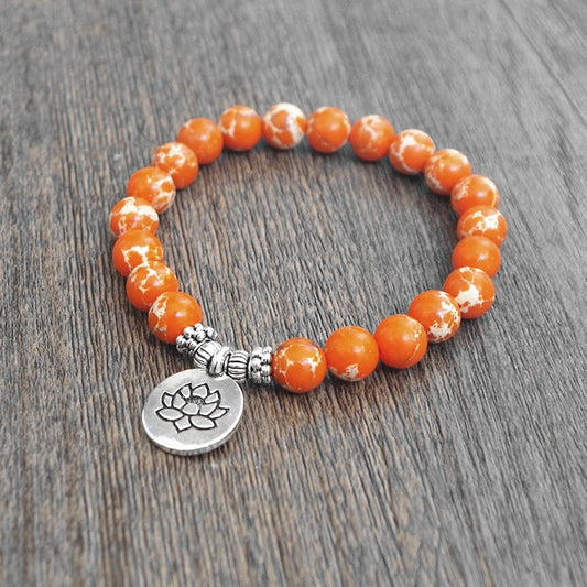 Orange Crush Charm Bracelet