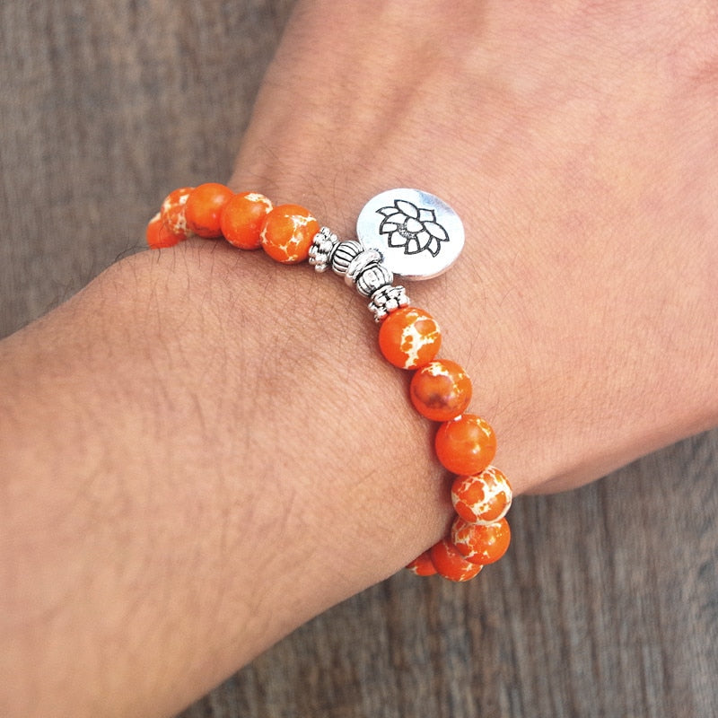 Orange Crush Charm Bracelet