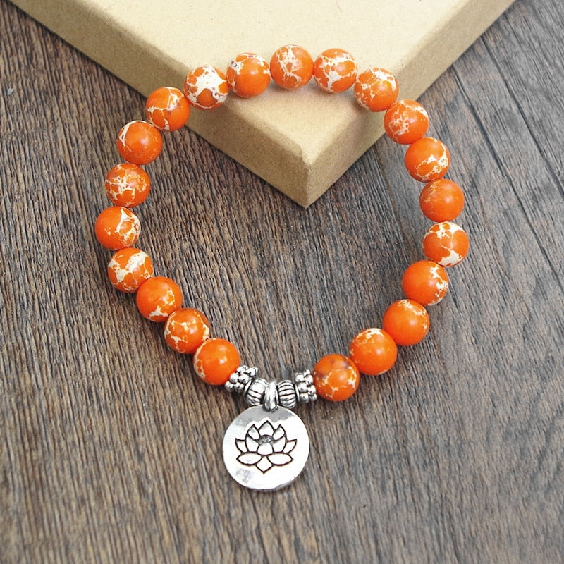 Orange Crush Charm Bracelet