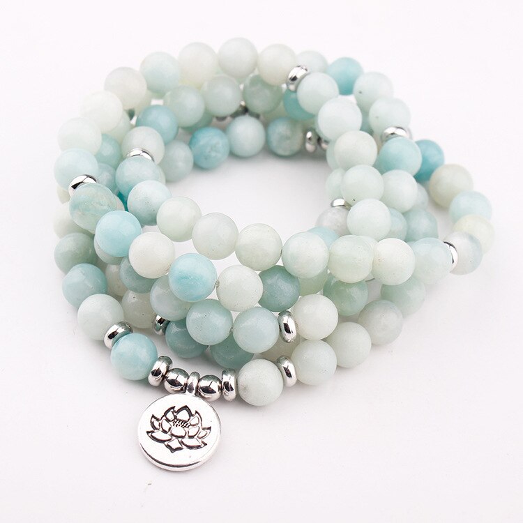 Mala Beads 108 Caribbean Calcite