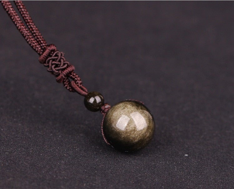 Sphere Necklace Hand Woven 16mm