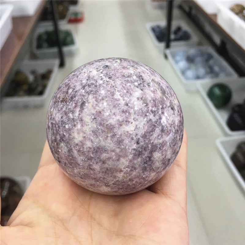 Lepidolite Sphere