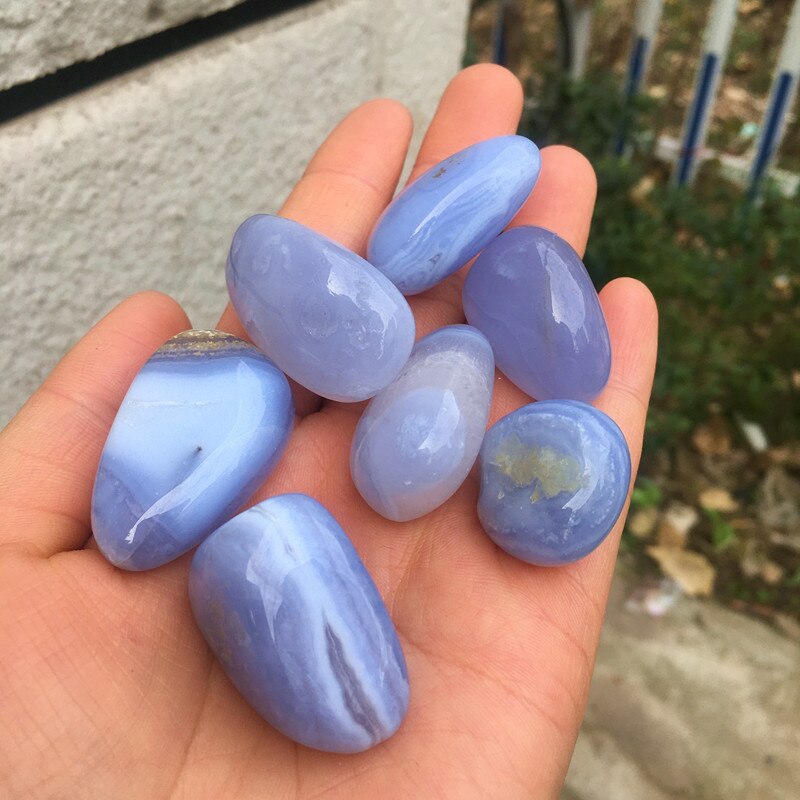 Blue Lace Agate Big Tumbles 100g