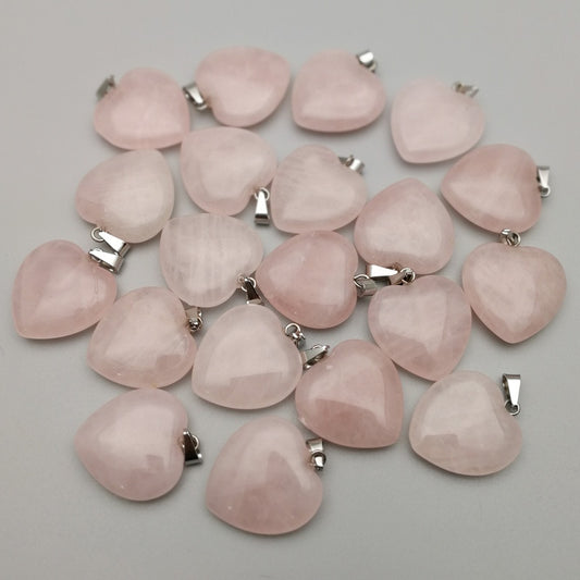 Rose Quartz Heart Pendent