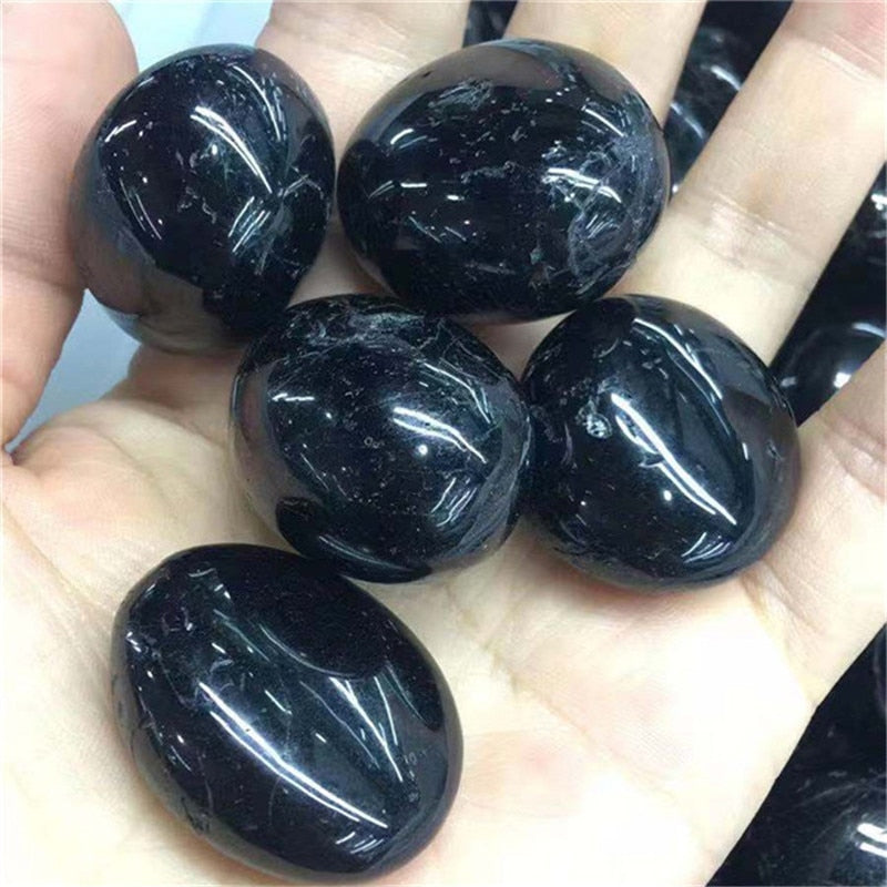 Big Chunky Tumbled Black Tourmaline