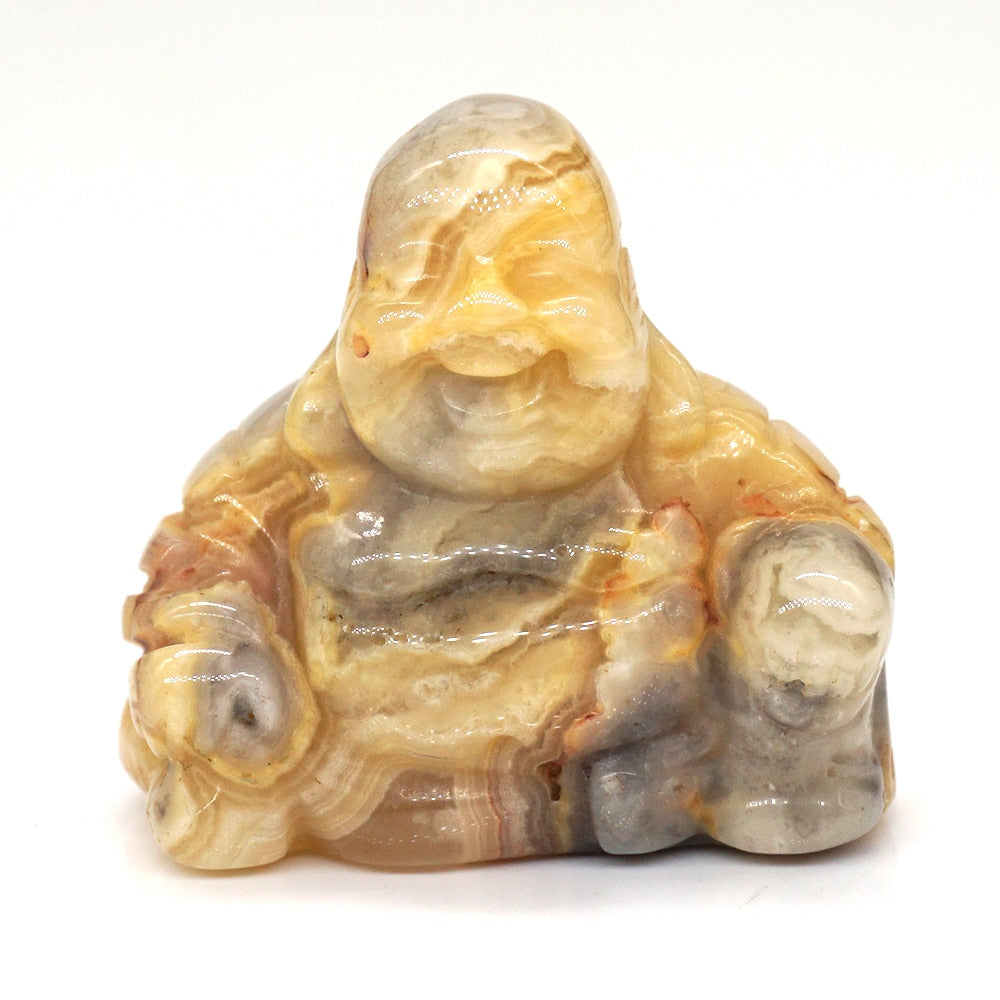 Hand Carved Laughing Buddahs