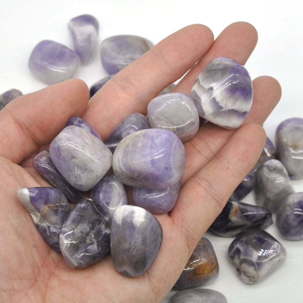 Chevron (Dream) Amethyst Tumbles