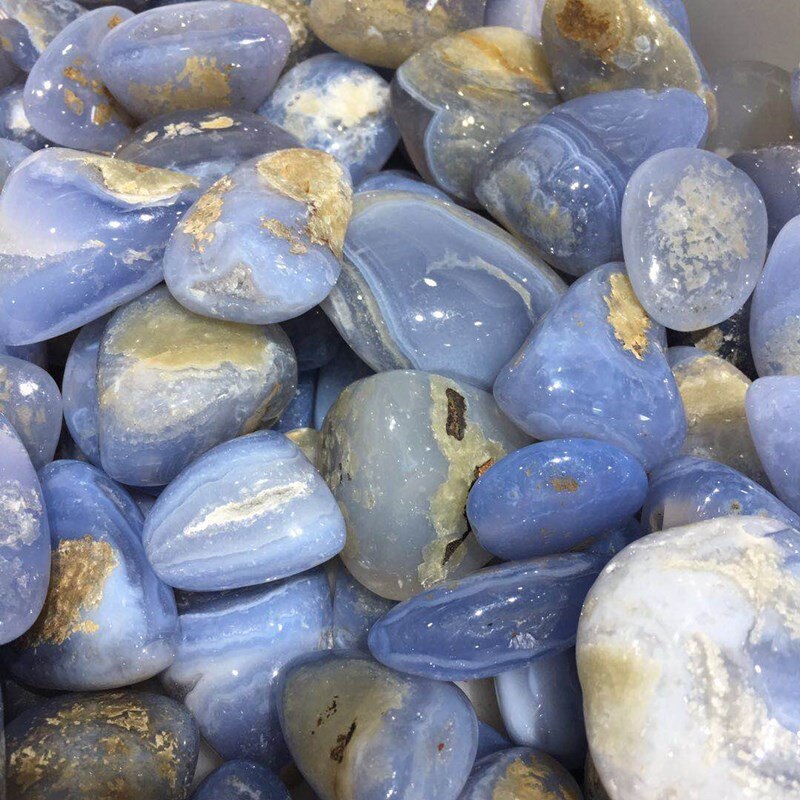 Blue Lace Agate Big Tumbles 100g