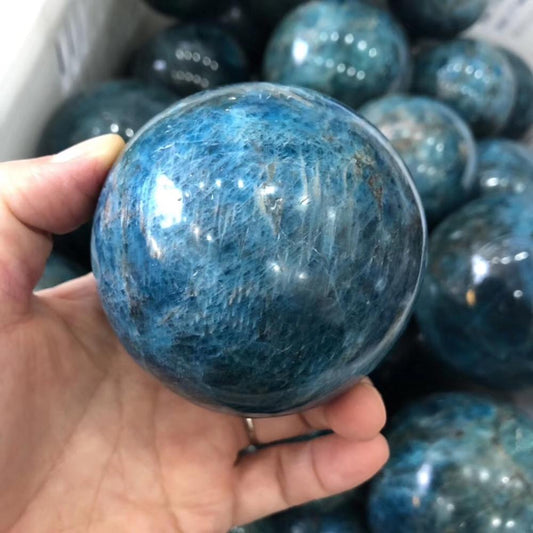 Blue Apatite Spheres