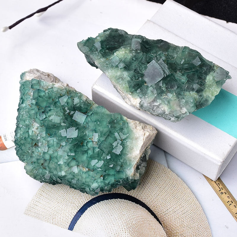 Raw Green Fluorite Specimen