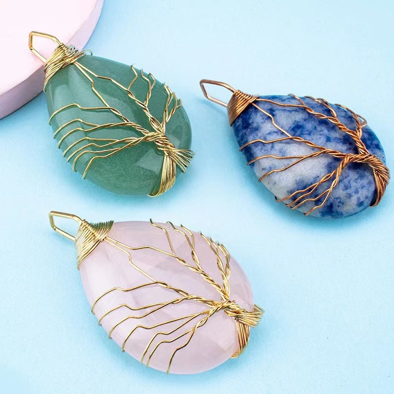 Tree of Life Droplet / Moon Pendents