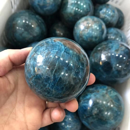 Blue Apatite Spheres