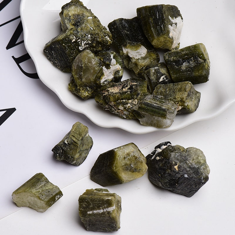 Raw Green Tourmaline