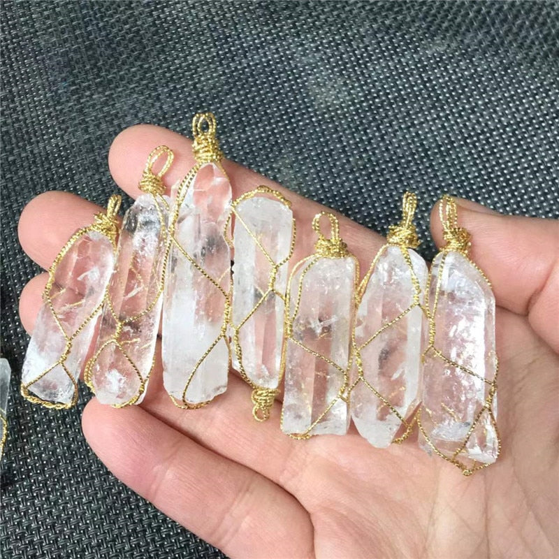 Wrapped Clear Quartz Point