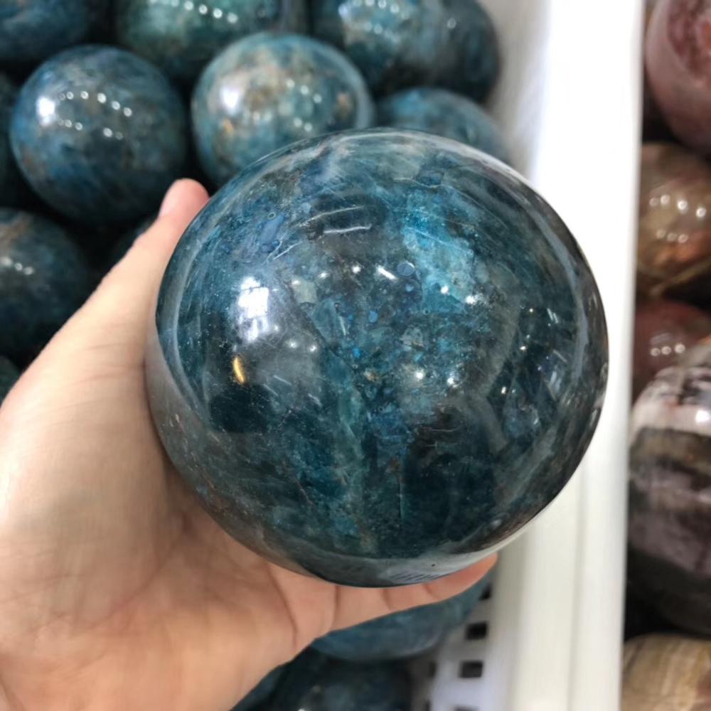 Blue Apatite Spheres