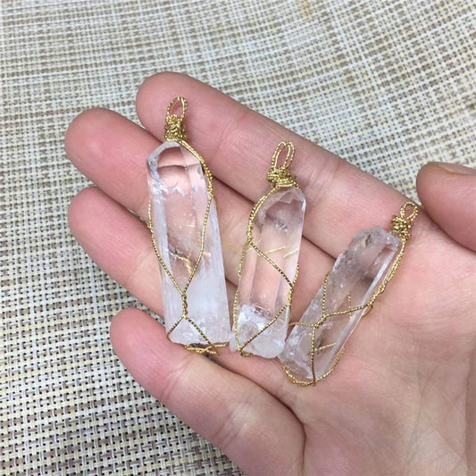 Wrapped Clear Quartz Point