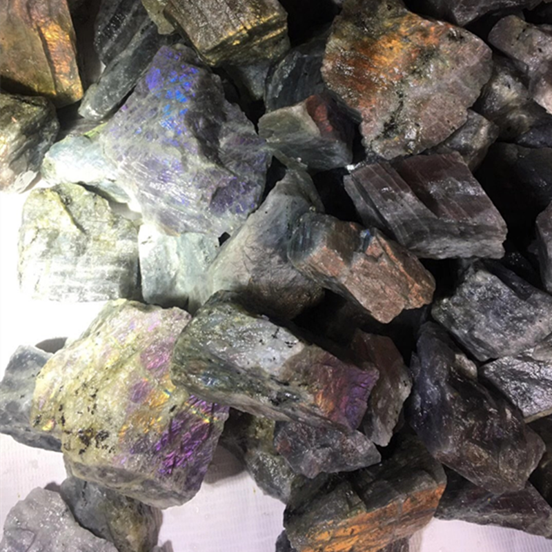 Raw Labradorite Purple Flash