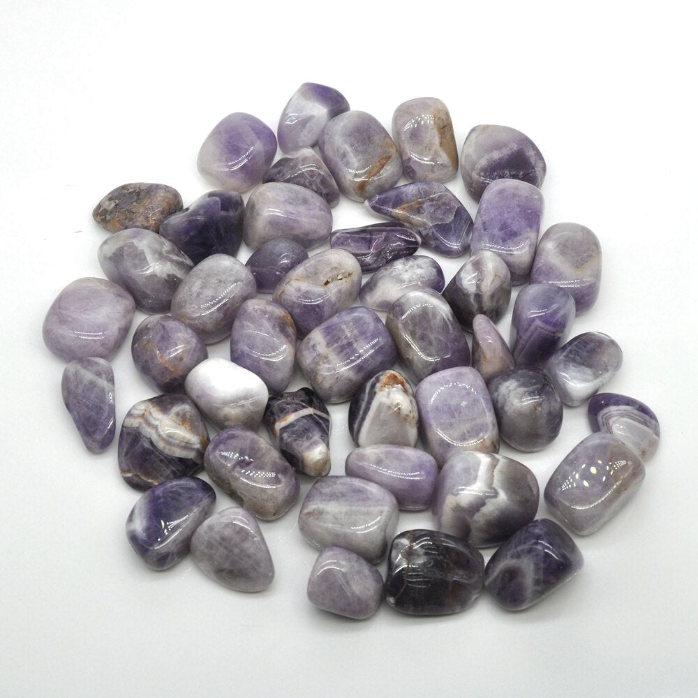 Chevron (Dream) Amethyst Tumbles