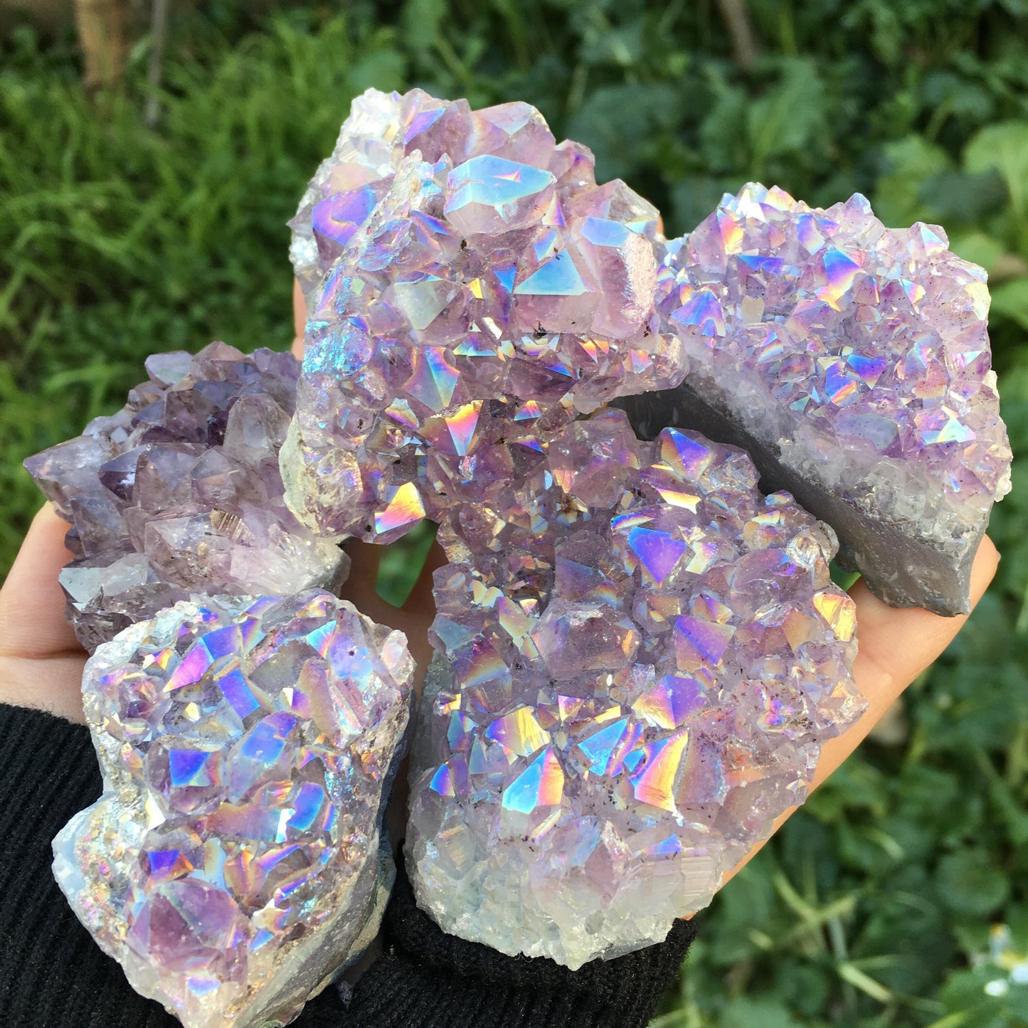 Aura Amethyst Cluster